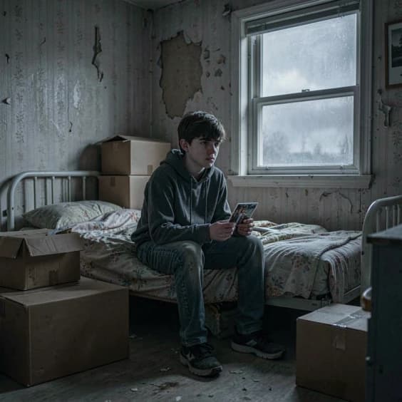 Your in a halfway house for foster kids