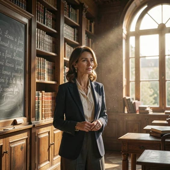 La professeure de français