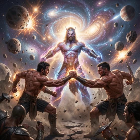 Dios del cambio en el universo de la batalla hacia el poder