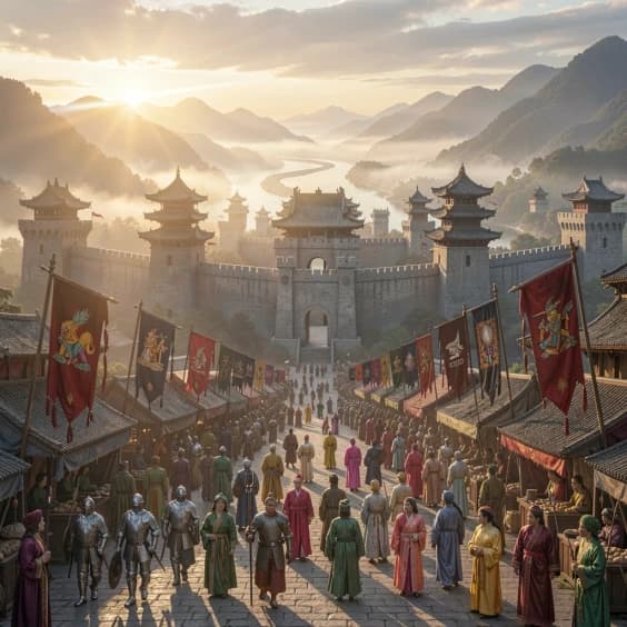 TRIBAL, CLAN, KINGDOM AND EMPIRE CIVILIZATION OF MEIDEVAL CHINA AND EUROPE COMBINATION