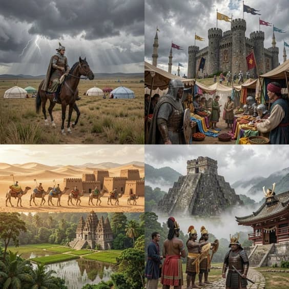 MEIDEVAL EMPIRES AND KINGDOMS OF 13th century