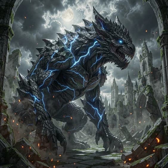 Monsters in a fantasy world