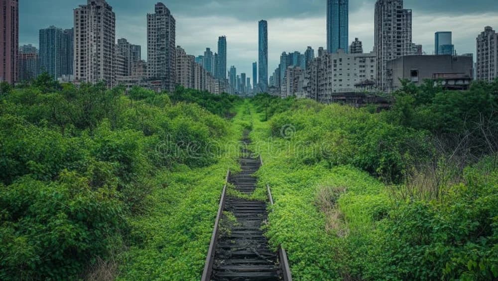 Una ciudad comida por la naturaleza